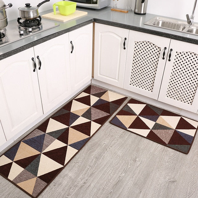 Set tappeti cucina lunghi geometrici