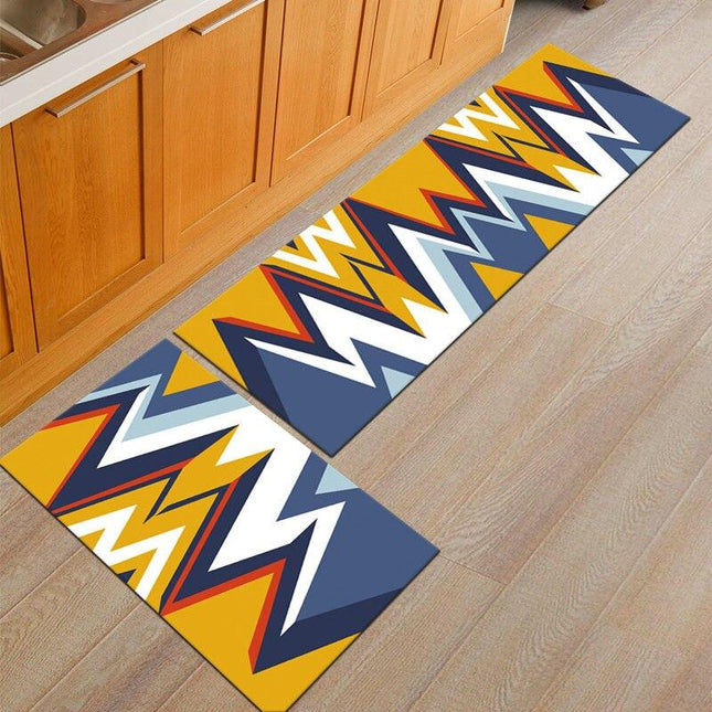 Tappeto cucina in PVC motivo geometrico