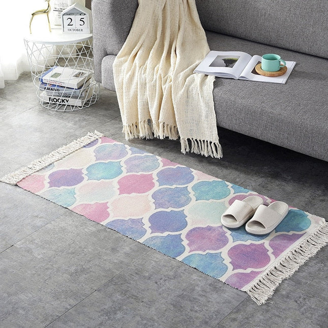 Tappeto colorato per salotto moderno