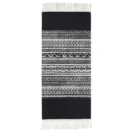 Scendiletto in cotone con frange