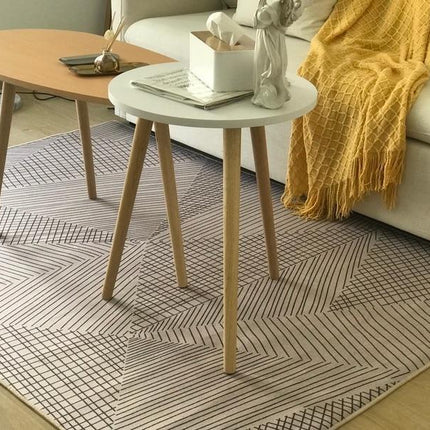 Tappeto moderno con linee geometriche