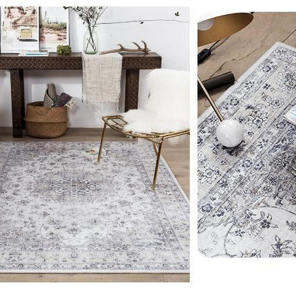 Tappeto da soggiorno con effetto vintage