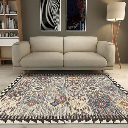 Tappeto etnico con motivi in stile africano