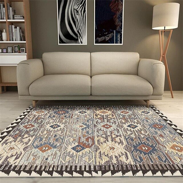 Tappeto etnico con motivi in stile africano