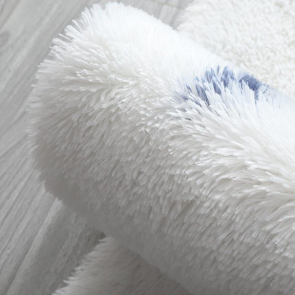 Tappeto morbido blu con stelle