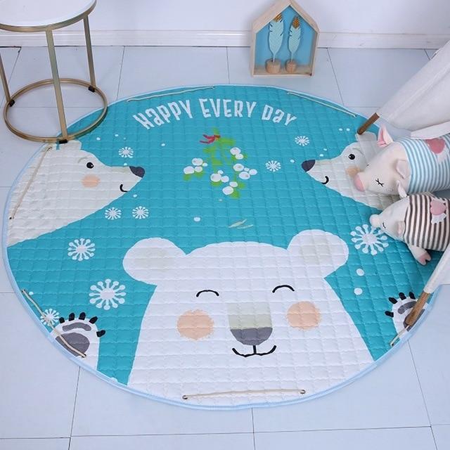 Tappeto gioco neonato tema orso polare
