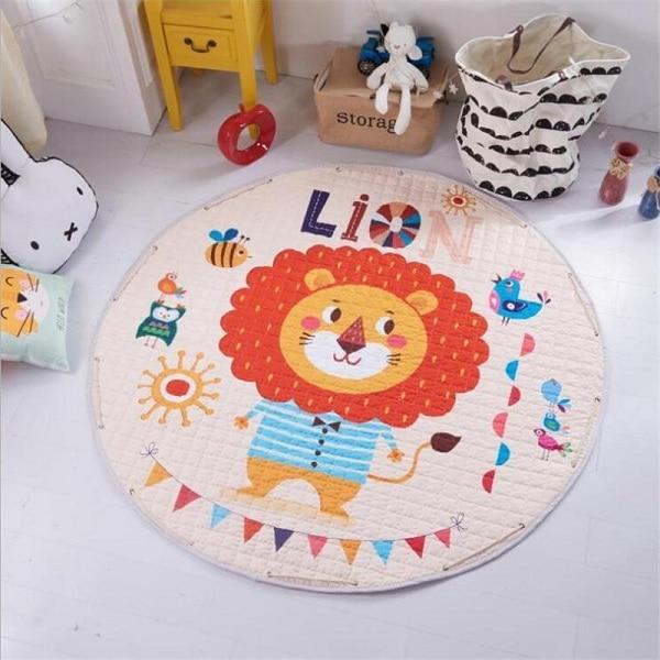 Tappeto rotondo per bambini leone