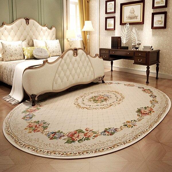 Tappeto ovale floreale stile classico