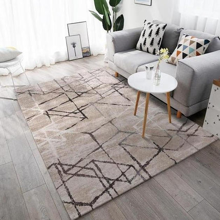 Tappeto moderno design astratto marrone beige