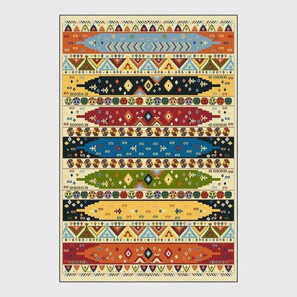 Tappeto etnico con motivo azteco