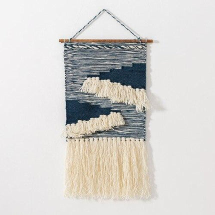 Arazzo da parete in tessuto blu