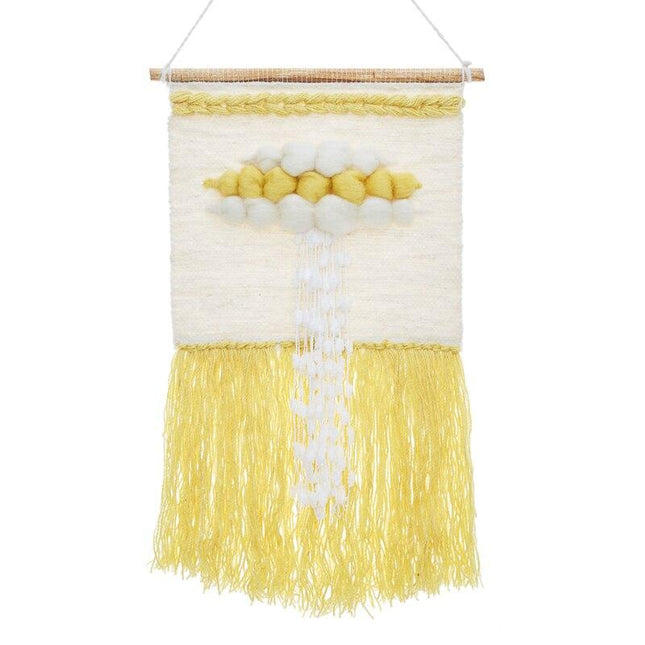 Arazzo da parete giallo con nuvola