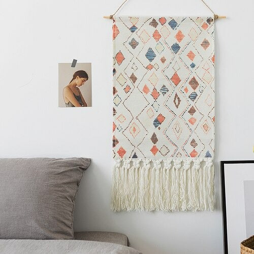 Arazzo da parete in tessuto boho
