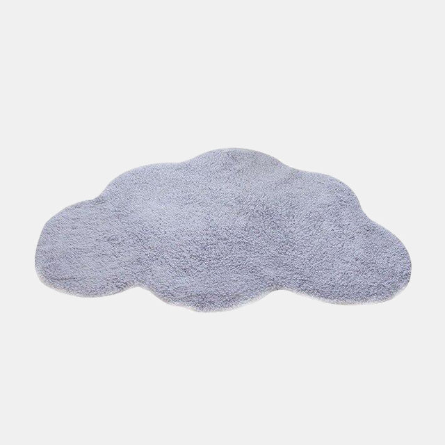 Tappeto nuvola grigio a pelo lungo