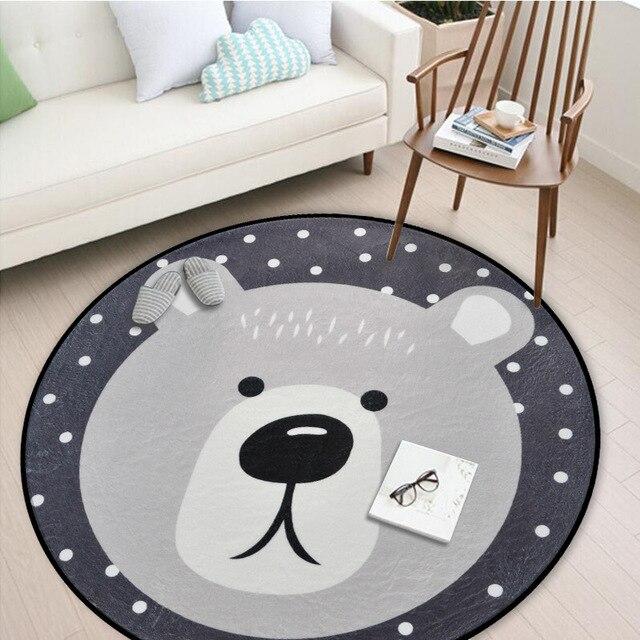 Tappeto Rotondo Orso per Cameretta Bambini