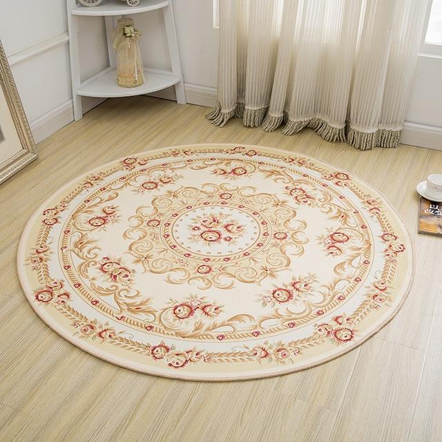 Tappeto rotondo stile persiano contemporaneo
