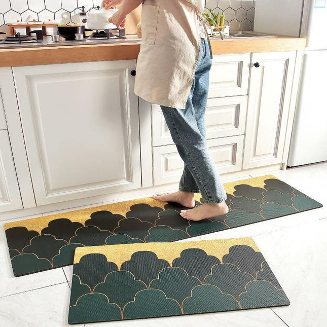 Passatoia da cucina con design nuvole