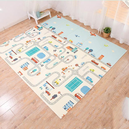 Tappeto gioco pieghevole per bambini città