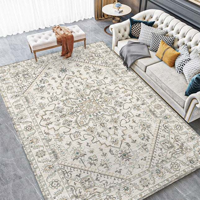 Tappeto rettangolare con design vintage