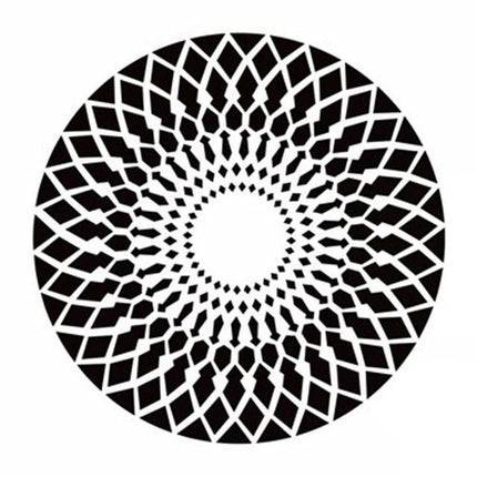 Tappeto rotondo bianco e nero