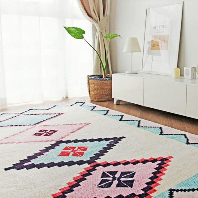 Tappeto Kilim Etnico Rosa e Blu