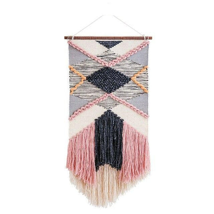 Arazzo da parete rosa stile geometrico