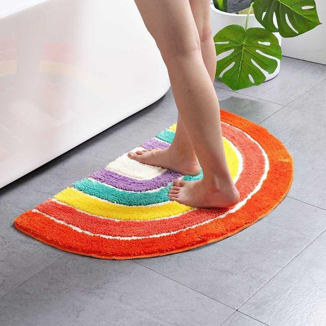 Tappeto bagno arcobaleno a mezzaluna