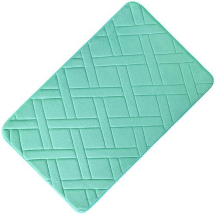 Tappeto da bagno blu turchese antiscivolo
