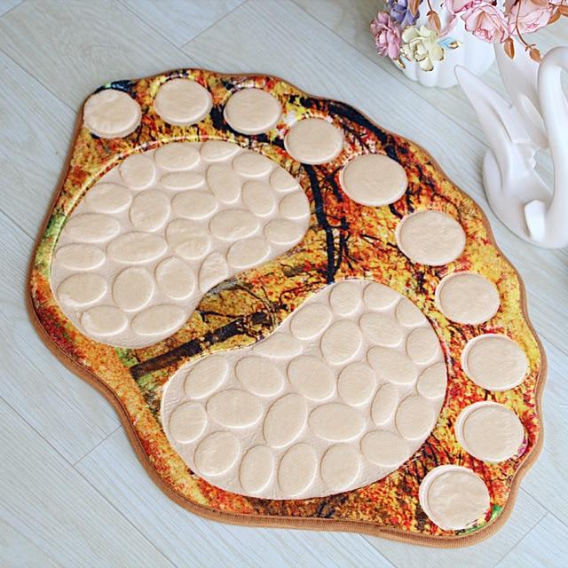 Tappeto da bagno a forma piede