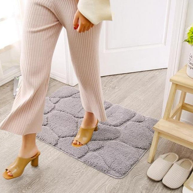 Tappetino bagno antiscivolo effetto sassi