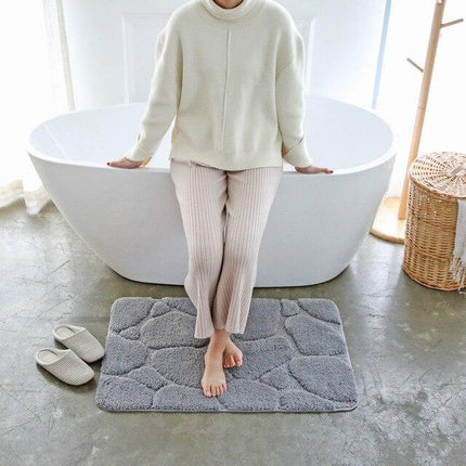 Tappetino bagno antiscivolo effetto sassi