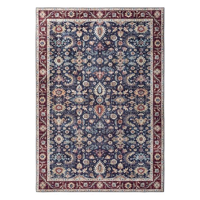 Tappeto persiano vintage blu per soggiorno