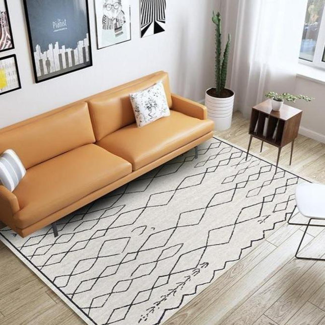 Tappeto etnico per soggiorno moderno