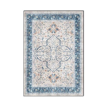 Tappeto Vintage elegante Blu e Beige