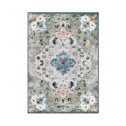 Tappeto Vintage con tonalità Verdi